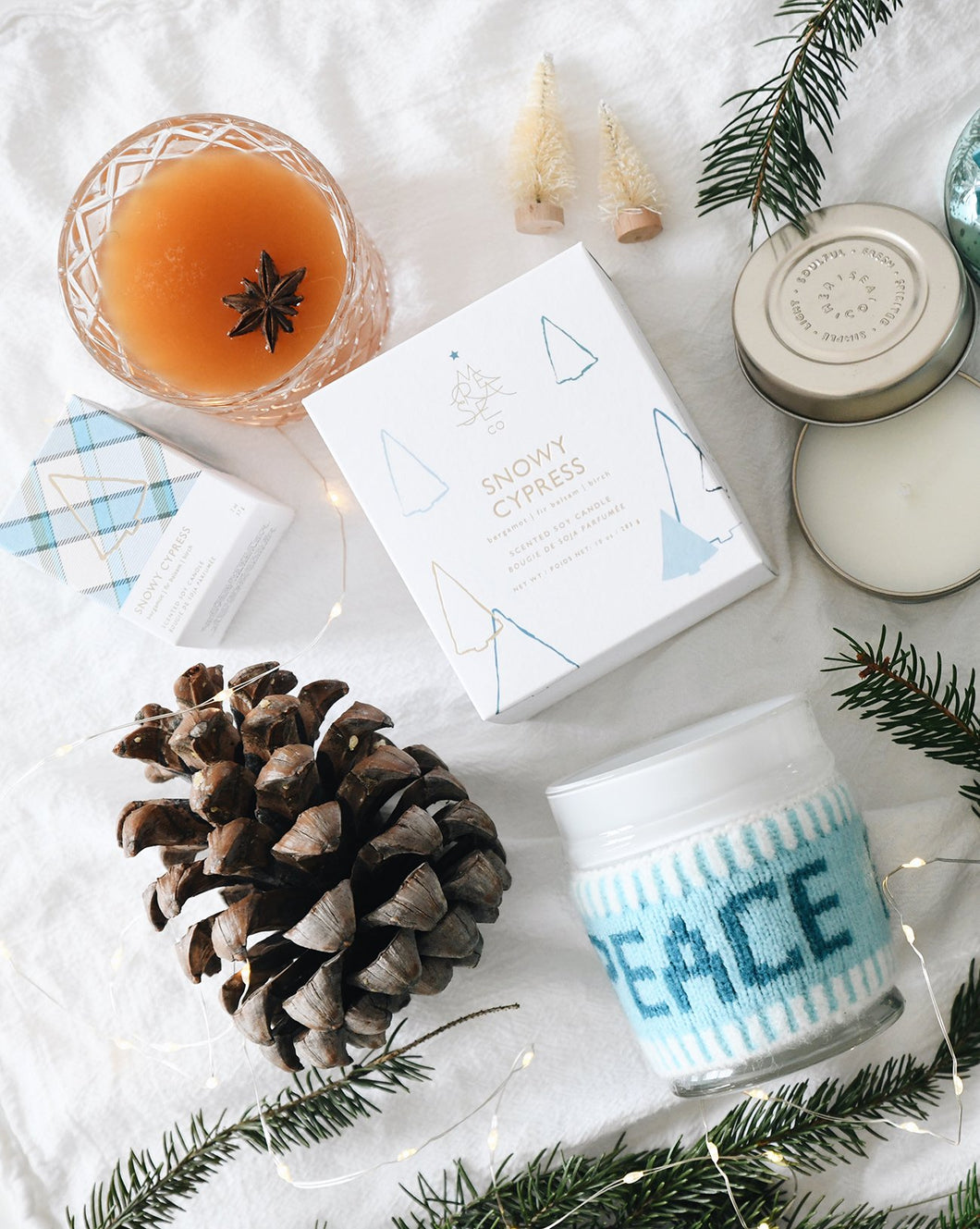 Holiday Box 10oz Candle/Snowy Cypress