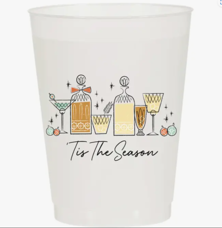 Tis The Season Cocktail Cups