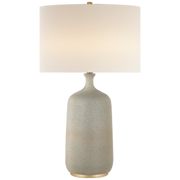 Culloden Table Lamp in Volcanic Ivory w/ Linen Shade