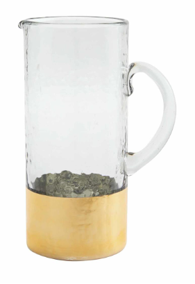 Gold Glass Pitcher