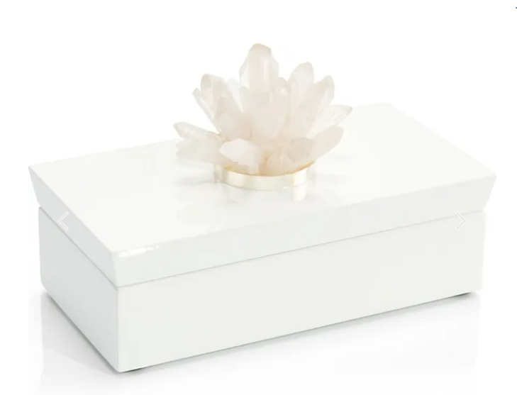 Long White Box with Quartz