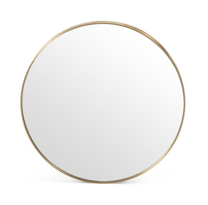 Bellvue Mirror- Small Polished Brass