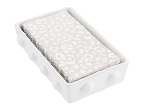 Beaded Ceramic Guest Towel Holder