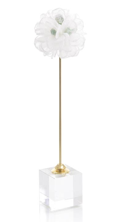 Floating Selenite Ball on Crystal Stand - 18.5
