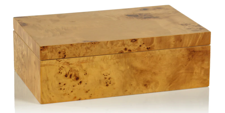 Leiden Burl Wood Design Box - Large