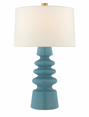 Andreas Medium Table Lamp in Blue Jade 28.5