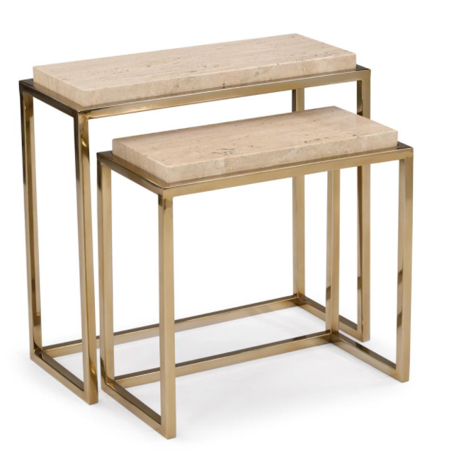 Marble Nesting Side Tables (Set of Two)