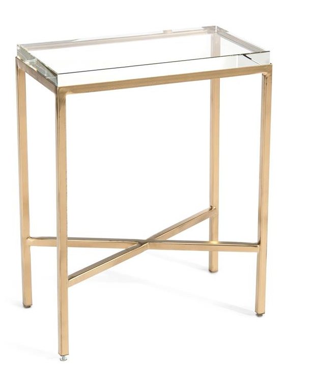 Glass Block Side Table 26