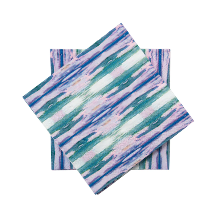 Flower Child Teal Cocktail Napkins