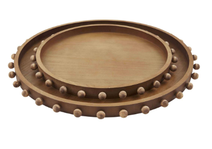 Natural Beaded Tray
