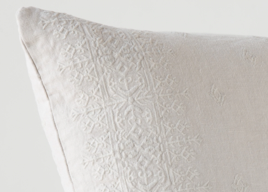 Ines Lumbar Throw Pillow- Sterling