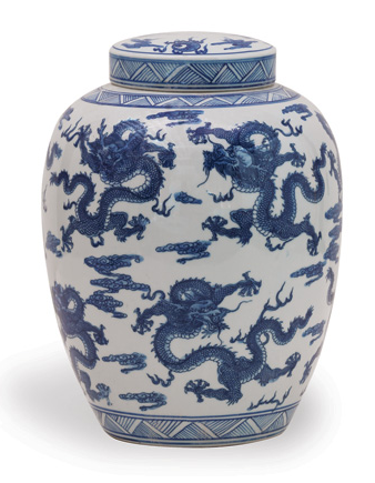 Dragon Jar - Navy