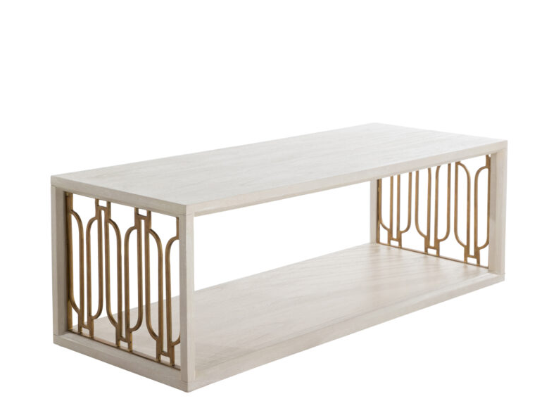 Ainsworth Coffee Table- White 54 x 21 x 18.5”