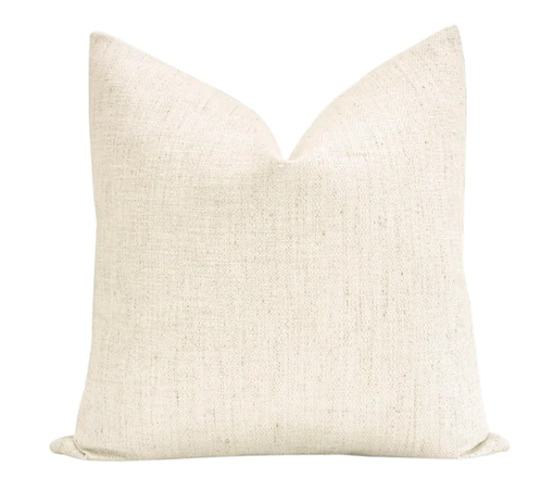 Metallic Linen Pillow Cashmere 22”