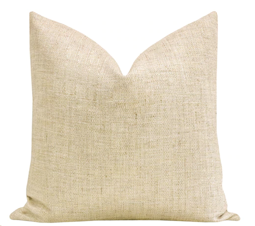 Metallic Linen Pillow Gold 22”