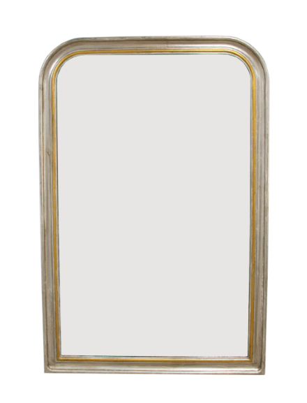 Louis Philippe Mirror- Silver and Gold
