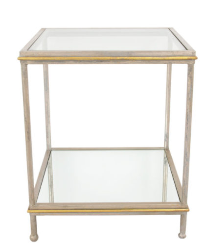 Champagne & Gold Side Table 21.5