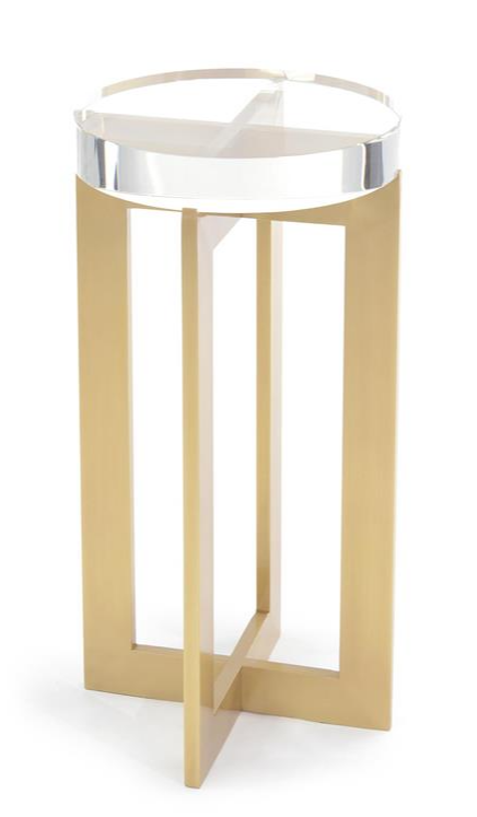 Brass and Crystal Martini Table 24