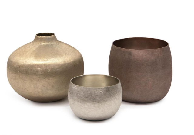 Mink Gold Artisan Vase