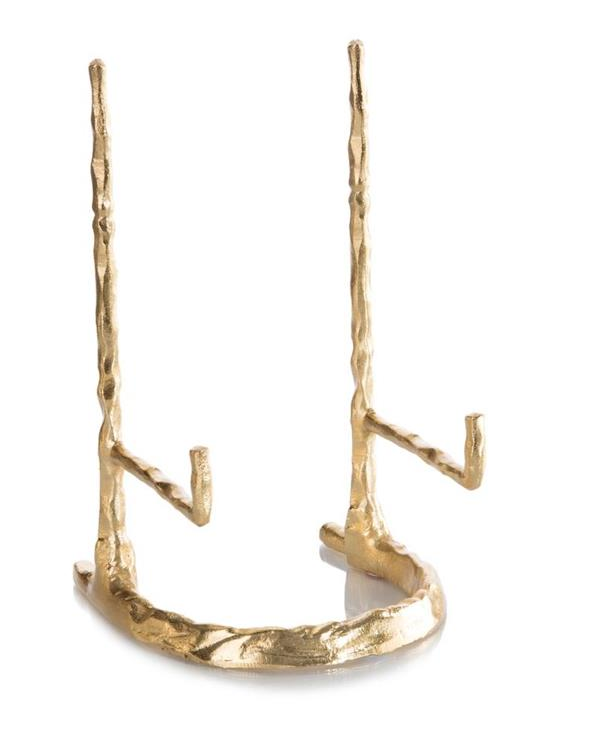 Giacometti Plate Stand in Gold - 12