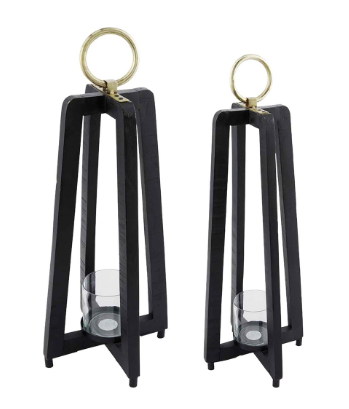 Black Tall Lantern