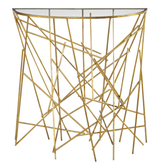 Philosopher Console Table  34 W X 34 H X 16 D