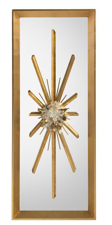 Golden Crystal Burst Mirror I 22