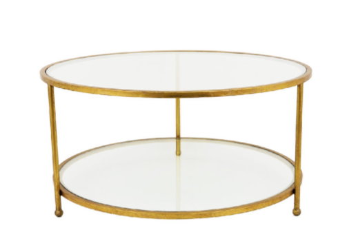 Gold Round Coffee Table 40