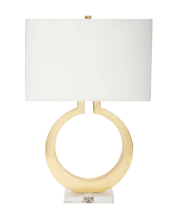 Equinox Gold Leaf Lamp with Crystal Base 28