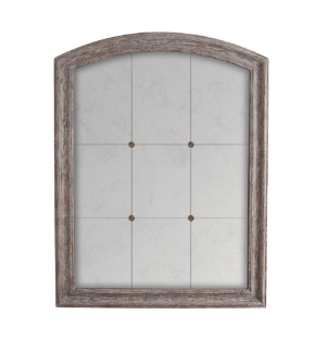 Arched Mirror with Rosettes