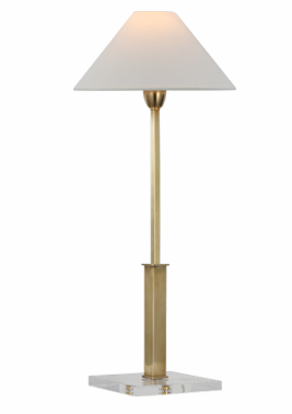 Asher Lamp- Hand Rubbed Antique Brass 30