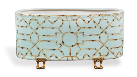 Baldwin Blue Oval Planter