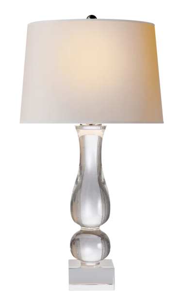 Contemporary Balustrade Table Lamp in Crystal