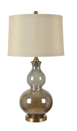 Berkely Glazed Double Gourd Lamp 32.5
