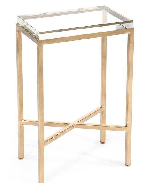 Glass Block Side Table 25