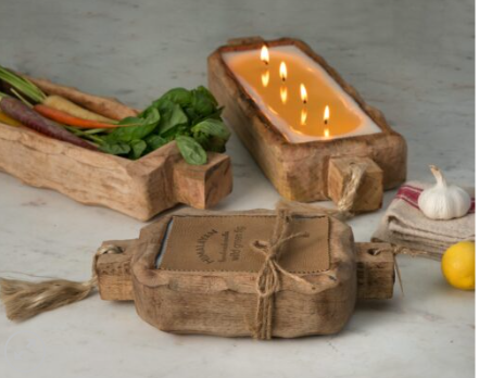 44 0z Driftwood Candle Tray