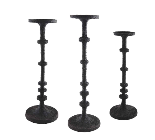 Black Metal Candlesticks