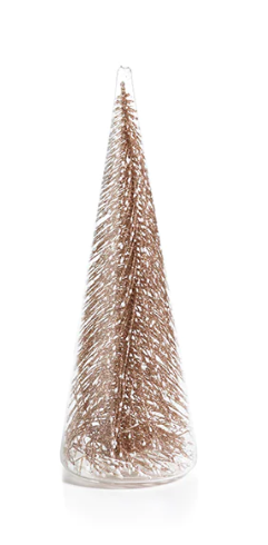 GlassTree w/ Champagne Glitter - M 9.75