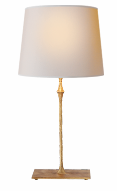 Dauphine Bedside Lamp in Gilded Iron 23.5