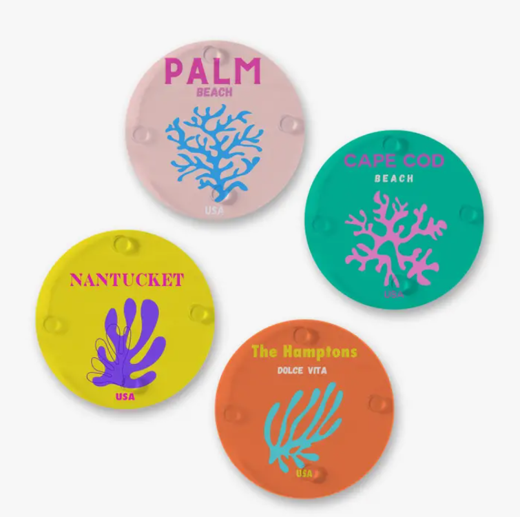 Ceramic Coasters, Dolce Beach-Sold Separately