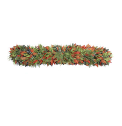 Emerald Lace 3.5' Mantel Garland