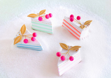 Load image into Gallery viewer, French Cake Slice Ornament 3.75&quot;

