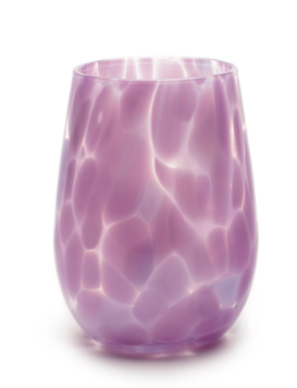 Fristy Stemless Wine Glass- Opal Violet
