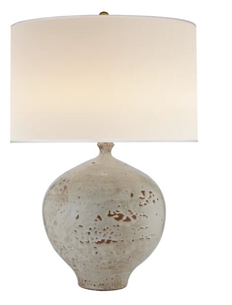 Gaios Table Lamp in Pharoh White