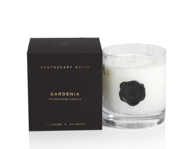 Opal Glass Candle in Gift Box- Gardenia
