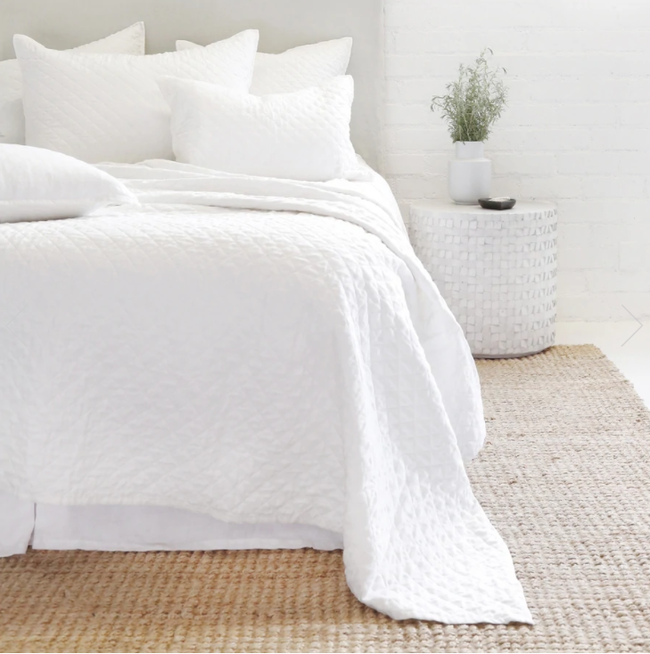 Hampton Coverlet- King White