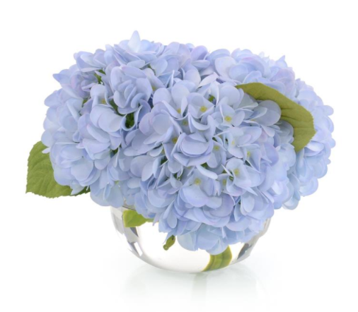 True Blue Faux Hydrangea Arrangement