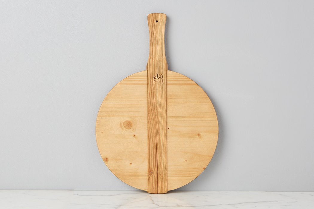 Natural Round Italian Pizza Board-SM