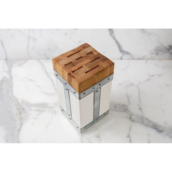 Bianca Square Knife Block