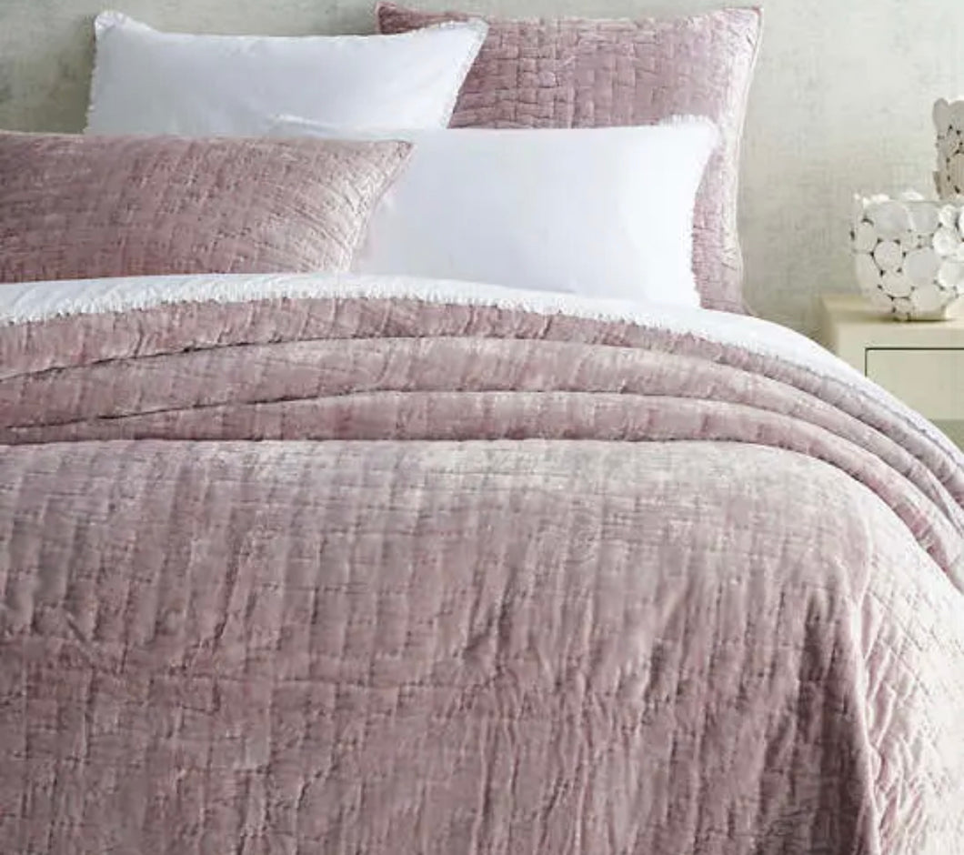 Matte Velvet Quilt-Dusty Plum Full/Queen